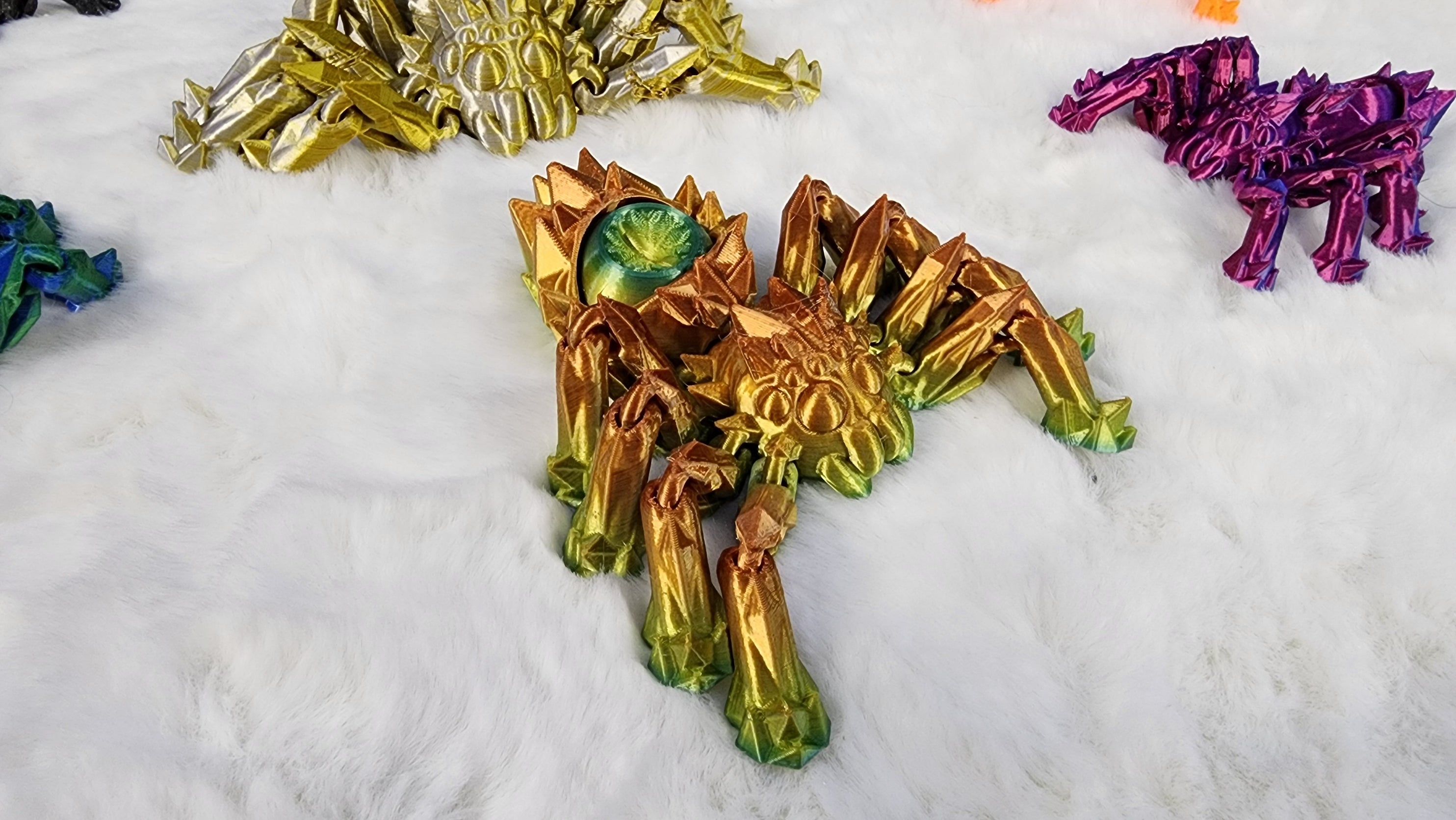 Spider - Spinning Eye - 3D Printed Fidget