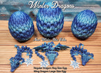 Winter Dragon - 3D Printed Articulated Dragon Fidget
