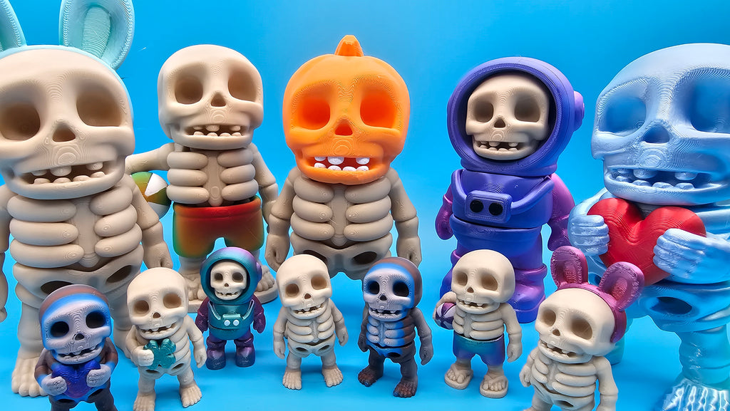 Articulated Skeleton Bestie - Pumpkin Head or 7 other designs