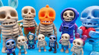 Articulated Skeleton Bestie - Pumpkin Head or 7 other designs