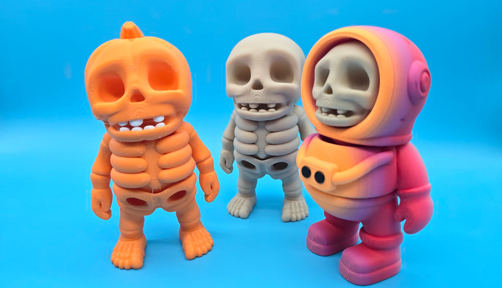 Articulated Skeleton Bestie - Pumpkin Head or 7 other designs